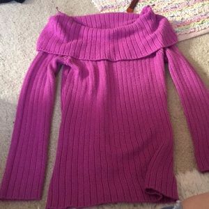 Sparkly pink sweater